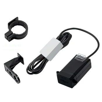 12 В 24 В QC3.0 с двоен USB порт, водоустойчив адаптер за зарядно устройство на кормилото на мотоциклета, джак за навигация по телефона