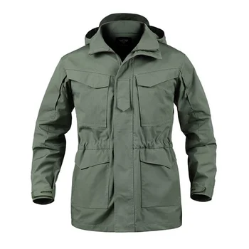 Demisezonnyj M65, тактически туристически якета, мъжки водоустойчив бързосъхнеща яке за спортове на открито, rip-stop, връхна дреха, облекло, с множество джобове