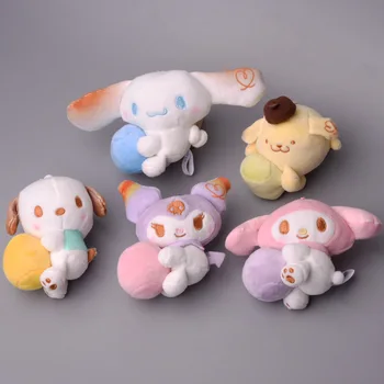 Sanrio Kawali Kuromi, Hello Kitty, My Melody, възглавница Cinnamoroll, яйце, плюшено мече ключодържател, аниме, детска играчка, карикатура за коледен подарък