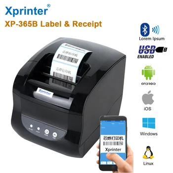 Xprinter365 Bluetooth етикети термотрансферен Принтер на баркод 80 мм термопринтер проверки Подкрепа термопринтерной хартия за етикети