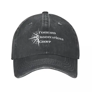 Бейзболна шапка Compass Global Forward Observations Group, ретро изтъркан деним шапка, мъжка шапка за голф игрище на открито, регулируем кацане