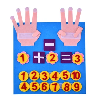 Детски играчки Монтесори, пухкава пальчиковые цифри, математически играчка, детски сметка, че ранното обучение, за развитието на интелекта деца 30 *30 см