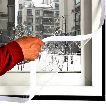 Зимна прозорец изолация, ветрозащитная фолио, етикети на лигавицата, звукоизоляционная фолио за прозорци в помещението, энергосберегающая кристално чиста филм