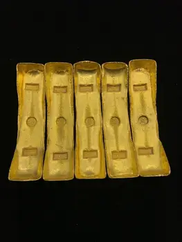 Изящни старинни накити от златни кюлчета във формата на лодка
