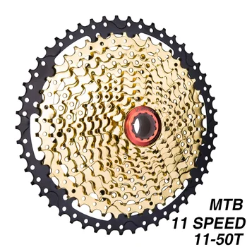 МТВ 11s 11-50 T SL Black Gold Касета зъбни колела За Планинско колоездене 11 11v 22s 11 Степени Свободно движение K7 за XT X1 X01 X1 резервни Части За Велосипеди