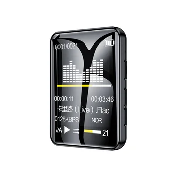 Нов productBMAD MP3 плейър Bluetooth 5.0 цял екран Walkman Преносим Спортен Музикален Плеър Mp4 Видео плейър FM/Електронна книга Записващо устройство, Mp3