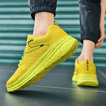 Нова мода спортни обувки за бягане и фитнес, окото дишаща двойка, ежедневни обувки