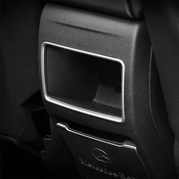 Хромирана задна накладка на контакта климатик за Mercedes Benz A Class A180 B Class W246 CLA GLA W117 Автомобилен стайлинг