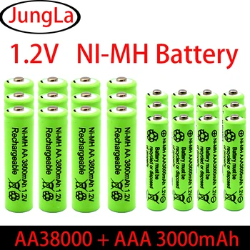1.2 AA 3800 mah NI-MH батерия + AAA 3000 mah акумулаторна батерия