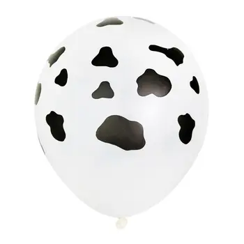 10 бр., балони с изображение на крава, забавен принт крави, за бебешко парти, тема 