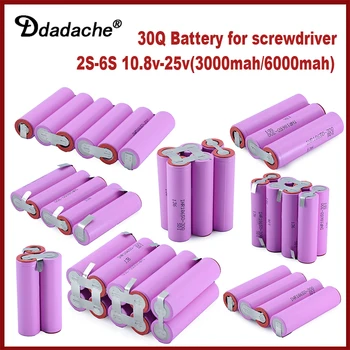 18650 30Q 3000 mah 6000 mah 20 ампера 3 S 4S 6S 5S 8 S 7,4 В 12,6 В 14,8 18 В 25,2 В 29,6 За отвертки батерии заваряване на батерията