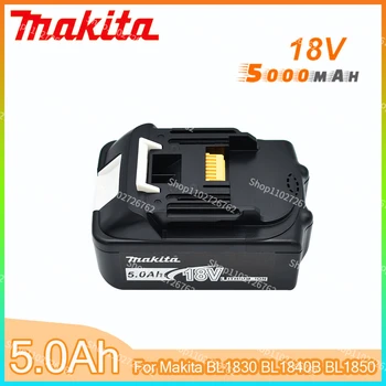 18V BL1830 5.0 Ah Makita Оригинален 5000 ма BL1815 BL1860 BL1840 194205-3 Литиево-Йонна Батерия, Сменяеми батерии За електрически инструменти