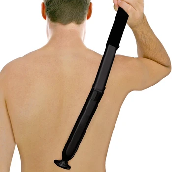 2023 Гореща разпродажба самобръсначка за гръб за мъже с USB акумулаторна сгъваема дръжка с две глави бритвенными