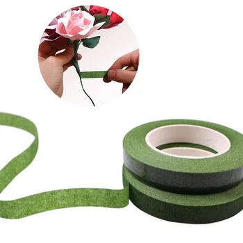30 ярда /ролка самозалепващи букетная лента за цветни стъбла, изкуствена цветна опаковка за тичинки, флористические зелени панделки, аксесоари за цветя със собствените си ръце