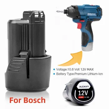 3000 mah BAT411 Взаимозаменяеми Батерия, Съвместима За Bosch 12V Батерия 12V/10,8 V Литиева BAT420 BAT411A BAT412 18650 Литиево-йонна Батерия