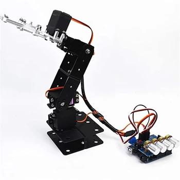 4dof алуминиева металната ръка на робота САМ роботизирана нокът arduino kit