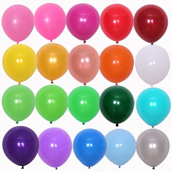 50 бр. латексови балони 12 инча, различни цветове на дъгата за рожден ден, детски душ, сватбена украса, декорация на арки за партита