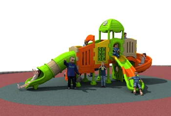 CE/ TUV/ SGS, семейно / училищно оборудване за развлечения, пластмасови съоръжения за детски площадки, паркова пързалка, дизайн YLW-OUT171125