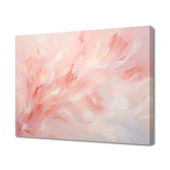Forbeauty Абстрактни розови листенца, романтичен декор в Мордене, галерия, в рамката, платно, живопис, цветни ваза антични за декорация на дома