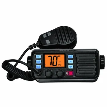 IP-67 водоустойчив и прахоустойчив стационарен морска радио-УКВ FM с външен GPS-приемник и алармена система за прогноза на времето