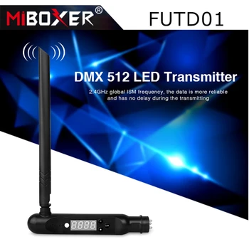 Miboxer FUTD01 DMX512 Led Предавател 2,4 G Безжичен Приемник Адаптер за Дискотеки Led Панорамен Ефект Светлини Интелигентен Led Контролер GFSK