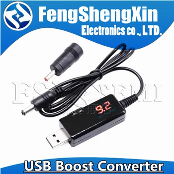 USB в повишаващ Преобразувател на постоянен ток от 5 до 9 В 12 ПРЕЗ USB в повишаващ Преобразувател Кабел + 3,5x1,35-мм Жак За захранване/Зарядно устройство/Инвертор мощност