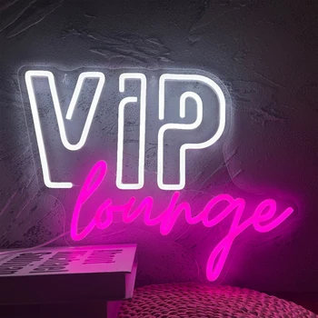 VIP Lounge Led Неонова реклама Неонови Светлини Стенен Декор за Клуб на Бара на Ресторанта, Бизнес VIP Група Декор USB LED Неонови Надписи
