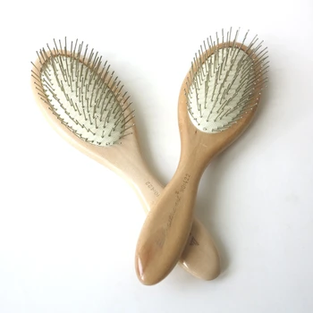 XUCHANG HARMONY, 1 бр., гребени с лакирана дървена дръжка и стоманени зъбци, Масажна четка за коса, човешка гребен