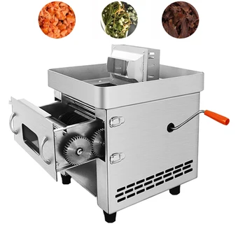 Автоматична машина за рязане на месо, Домакински електрическа мелачка от неръждаема стомана Търговска машина за мелене на зеленчуци