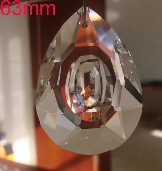 Аксесоари за осветление от фин кристал, кристални призми под формата на лонгяна окачване с покритие от стъкло