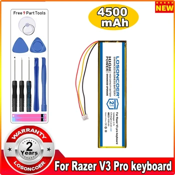 Батерия LOSONCOER капацитет от 4500 mah за клавиатурата на Razer Pro V3
