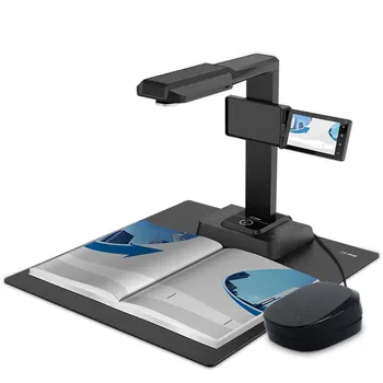 Високоскоростен документ-камера 20MP HD, скенер за изравняване на книги, визуализатор формат A3, A4, модул за обучение презентатор с екран за предварителен преглед на