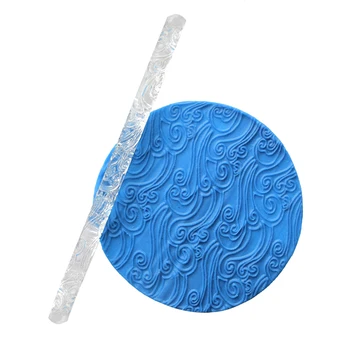 Вязаный модел Глинено художествен проект валяк САМ Занаят, Подарък Текстурирани акрилна мини 3D skalka за релеф