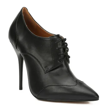 Дамски обувки-лодка с остри пръсти, обувки на тънък висок ток 12 см, класически модни обувки, дантела, женски обувки на токчета 2023
