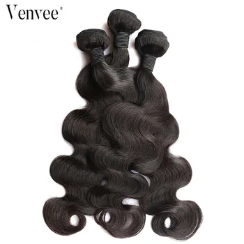 Дълги Къдрави Снопове Бразилски Коса Remy Тъкане на Греди С отнемане на Човешки Косъм Натрупване Греда 1/3/4шт Venvee Hair Products