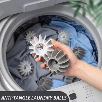 За многократна употреба силиконови топчета за пране на дрехи, със защита от entanglements, простор за пералната машина, инструменти за почистване на дрехи