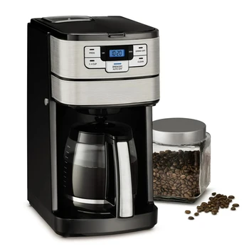 Кафе машина с автоматично мелене, както и завариванием кафе, черно, DGB-400