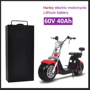 Литиева батерия за электромобиля Harley, водоустойчив батерия 18650 60V 40Ah за двухколесного складного електрически скутер Citycoco, велосипед