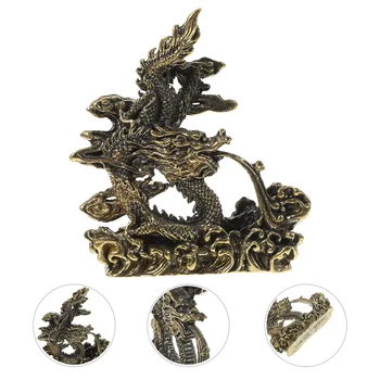 Малка метална декорация във формата на животно, тенис на декор под формата на дракон, меден шкаф за декор