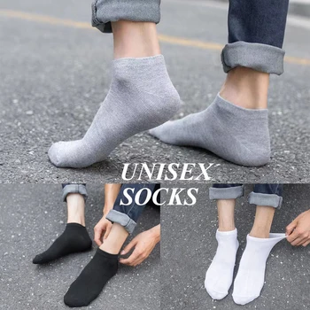 Мъжки И дамски чорапи до глезена с подплата, невидими памучни чорапи с дълбоко деколте, спортни чорапи, обикновена, дишащи, леки, удобни