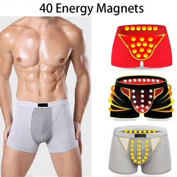 Мъжки физиологично бельо Мъжки гащи за увеличаване на размера на боксови шорти за здравето турмалиновая магнитна терапия на простатата