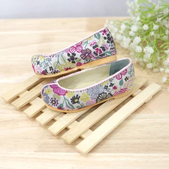 Обувки за бебета Традиционни обувки с куки Hanfu, обувки с цветя Hanfu за рожден ден