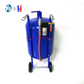 Пескоструйный апарат 5Gallon Тежкотоварни стоманена абразивни въздушен пескоструйный апарат за премахване на ръжда, машина за почистване на повърхността и възстановяване