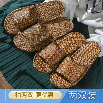 Пластмасови чехли, сандали и вътрешни изтривалки, със защита от подхлъзване, бамбукови дишащи, тъкани, изработени от бамбук, без мирис