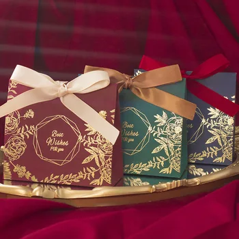 Подарък кутия за парти с най-добри пожелания, кутия за сватбени шоколадови бонбони, на хартиен подарък пакет за душата на дете, подарък за кутии за подаръци за рожден ден, подарък за Коледа, опаковка