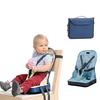 Полезна чанта за бебешка обедната стола, детско преносими седалка от непромокаем плат Оксфорд, сгъваем детски стол за хранене с колан за безопасност