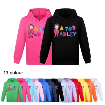 Пролетно-есенна мода детска hoody за момичета, блузи за момчета, hoody с качулка от Adley, тениски с дълъг ръкав, отгоре, бебешки дрехи за тийнейджъри