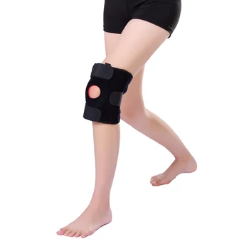Пружинен наколенник Регулируема презрамка за подкрепа на крака Защитава патела Облекчава болката в ставите Възстановяване при артрит, травми Изкачване вдигане на тежести
