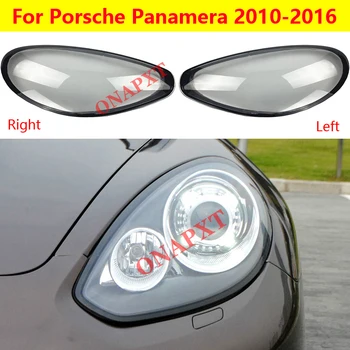 Светлина Капачка на фаровете на автомобила за Porsche Panamera 2010-2016 обектив Стъклена обвивка на Предния фар авто лампа прозрачен
