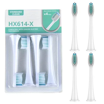 Сменяем накрайник за електрическа четка за зъби 4 бр. за Philips Sonicare HX3/6/9 серия Dupont с четка, приставка за миене на зъбите, дюзи за зъби